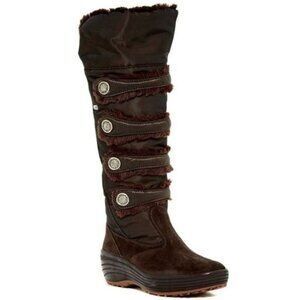 Pajar Maureen Faux Fur Waterproof Black Boots Sz 7 EU Size 38